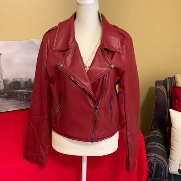 NWT ee:some Leather Jacket - Picture 2 of 7